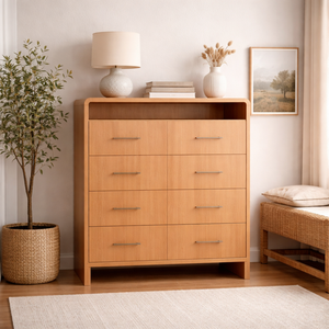RIVEO <b>RANGE</b> Best Price Wood Bedroom Home Furniture Durable Sustainable Contemporary Dresser Tallboy Cabinet - Product Image 4