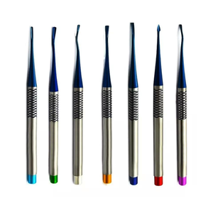 Juego de 7 elevadores dentales quirúrgicos manuales de acero inoxidable, elevadores tipo espada, instrumentos de luxación PDL, con estuche para clínica dental - Product Image 3