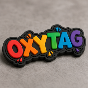 OxyTag 3D <b>Rubber</b> Patch Stick-On Embossed Colorful Logo Design Gift Decorations Wholesale Rate Custom <b>Rubber</b> PVC Patches - Product Image 2