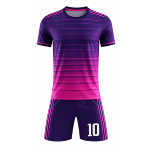Uniforme de Fútbol de Diseño Moderno con Logotipo Personalizado, Nombre del Equipo, Uniforme de Fútbol Profesional para Hombre - Product Image 2