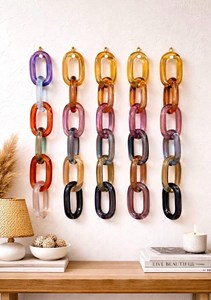 ME Customized Modern Resin <b>Chain</b> Link Hanging <b>Rope</b> Ornamental Sculpture for Home Decor Wedding Festival Ready - Product Image 4