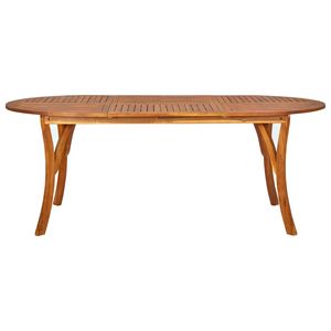 Mesa de Comedor Grande de Madera de Acacia Marrón Sólido, Mesa de Madera para Exteriores - Product Image 2