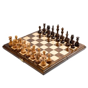 ILAHI's Eco-Friendly Rustic Polished Rectangle <b>Chess</b> <b>Board</b> Game 100% Handmade Pure Wood Animal/Love Style Customized Size <b>Chess</b> - Product Image 3