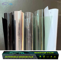 Film teinté solaire caméléon pour vitres latérales de voiture, 81% VLT, verre violet, vinyle, nano-céramique, anti-UV