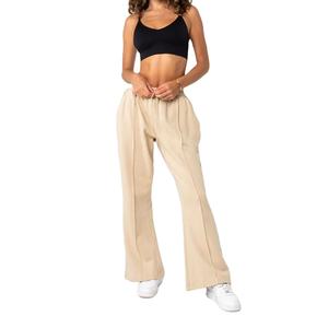 Pantalones acampanados de pierna ancha para hombre, pantalones de chándal con cintura elástica, en blanco, venta al por mayor - Product Image 4