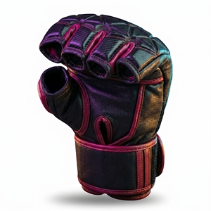 Guantes de MMA de Alta Calidad en Cuero con Protección Acolchada en los Nudillos, Ideales para Entrenamiento de Artes Marciales y Sparring - Product Image 4