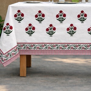 Handmade modern style Customizable pure cotton Beautiful Indian farmhouse <b>Wedding</b> home hotel party Table Cloth - Product Image 4