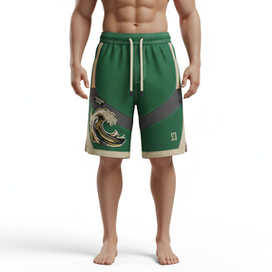 Échantillon Gratuit - Short de Basketball Respirant en Maille pour Homme avec Logo Personnalisé par Sublimation - Confortable et Idéal pour le Baseball - Product Image 2