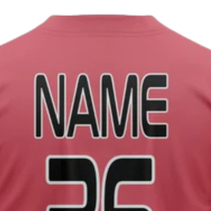 Maillot de baseball personnalisé pour homme, noir et rouge, à boutons, motif géométrique, uniforme d'équipe de softball, respirant, chemise de sport athlétique - Product Image 6