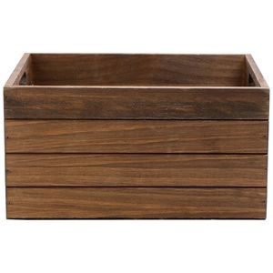 Decorative <b>Wood</b> Storage <b>Crate</b> with Chalkboard Label 2 Pack - Product Image 3