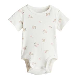 Private Label Cotton Custom Logo Eco-Friendly Unisex Baby Onesie Soft Breathable Printed Lace-Up Closure Infant Wear OEM - Product Image 5