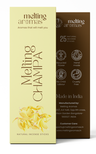 MELTING AROMAS Incienso Orgánico Ecológico 100% Natural de Bambú, Aromático Indio para Todas las Estaciones, Karnataka - Product Image 2