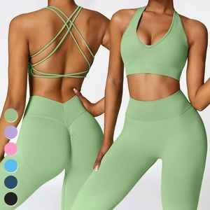 Conjunto de Yoga para Mujer 2026, Venta Directa de Fábrica, Ropa Deportiva para Yoga, Conjunto de Yoga de Cintura Alta para Mujer - Product Image 2