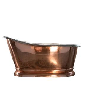 Copper Single Slipper <b>Bath</b> Tub Luxury Villa Freestanding Hot Selling Hot <b>Bath</b> Shined Copper for Bathroom Use - Product Image 1