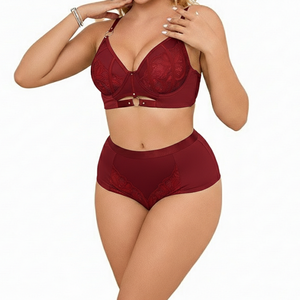 Lingerie Sexy Bleue 2026 – Sous-vêtements Érotiques Fantaisie Sculptants en Maille Transparente et Dos Nu pour Femme - Product Image 3