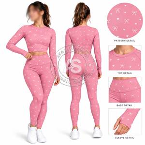 Conjunto de Yoga con Estampado Floral para Mujer, Ropa Deportiva Suave, Elástica y Transpirable, Sujetador Deportivo y Leggings, Conjunto de Dos Piezas para Fitness y Entrenamiento - Product Image 6