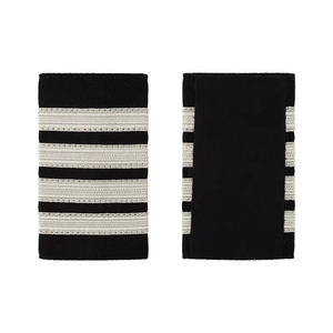 Épaulettes de pilote d'aviation personnalisées de haute qualité, brodées, pour uniforme de cérémonie - Product Image 4