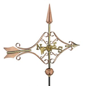 Indicador de dirección del viento Iron Bird con acabado en polvo, moderno, de lujo, tradicional, adorno de jardín para exteriores, independiente. - Product Image 1