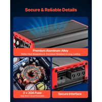 Amplificateur audio de voiture 4 canaux, classe D, pontable, pleine gamme, puissance maximale 4 x 272 W à 4 ohms et 4 x 400 W à 2 ohms