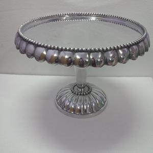 Soporte de latón antiguo para platos de repostería y dulces, accesorios de cocina, plato con borde punteado, soporte para bandeja de galletas para bodas y fiestas - Product Image 2