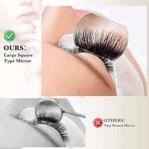 Nuevos Espejos para Pestañas y Labios, Espejos de Acero Inoxidable de Última Tendencia para Extensión de Pestañas y Labios, Ofertas con Logotipo - Product Image 3