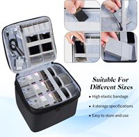 Étui de rangement rigide pour disques durs de 3,5 pouces, boîte de transport pour disques durs de grande capacité à 14 baies avec serrure, diviseurs mobiles, pochette rembourrée