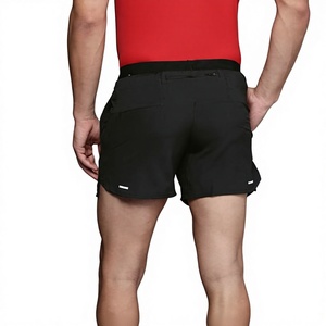 Pantalones cortos para correr para hombre de secado rápido con logotipo personalizado 2025, pantalones cortos informales de entrenamiento de Color sólido de nuevo diseño con cierre de cintura elástica - Product Image 2