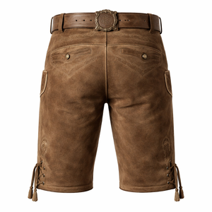Pantalones de Cuero Bávaros Personalizados, Fabricante OEM, Suministro Directo al por Mayor para Minoristas, Etiquetas con Logotipo Personalizado, Serigrafía/Digital - Product Image 2