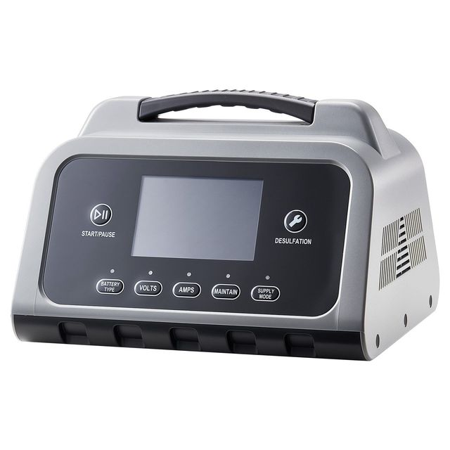 Smart 25A LCD Display Car Battery Charger for 6V 12V 24V Lithium & Lead-Acid (Gel/AGM) with Trickle Charging Function