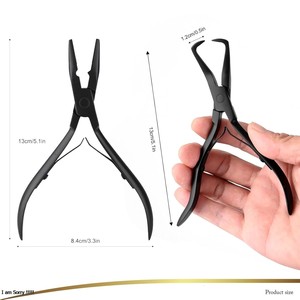 Alicates Metálicos 6D para Extensiones de Cabello, Herramienta para Instalar y Retirar Extensiones - Product Image 3