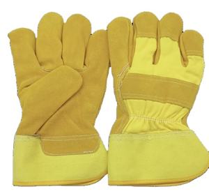ถุงมือนิรภัยหนังวัวแยก XL จากแคนาดา, ถุงมือบุผ้าฝ้ายกันลื่นใช้งานหนักป้องกันหน้าจอสัมผัสใช้ได้กับการป้องกันแขนมือ - Product Image 1