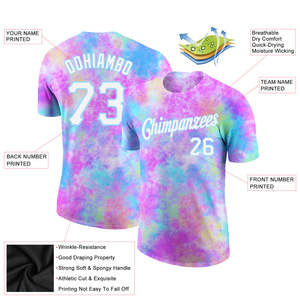 Camiseta de Béisbol Tie Dye Personalizada al por Mayor, Camisetas Sublimadas para Equipos, Nombre y Número Personalizados, Ropa Deportiva OEM, Fabricación de Camisetas para Hombre - Product Image 2