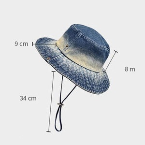 Chapeaux Bob en Jean Unisexe Personnalisés de Haute Qualité – Prix de Gros pour Fêtes Tendance - Product Image 3