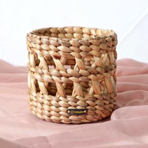 ตะกร้าจัดระเบียบโต๊ะทำงานทำมือจากผักตบชวา ตะกร้าเก็บของทำมือ ขายส่ง เป็นมิตรกับสิ่งแวดล้อม ผลิตในเวียดนาม - Product Image 4