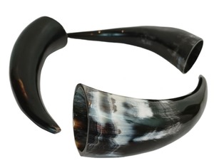 Tazas de Cuerno Hechas a Mano Estilo Americano, Tazas de Cuerno Vikingas Naturales para Beber, Regalos para Fiestas para Fanáticos de Juego de Tronos, Ágata - Product Image 3