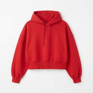Sudaderas con Capucha Cortas de Algodón French Terry de Alto Gramaje, Lisas, de Corte Holgado y Cuadrado, Personalizadas al por Mayor, Fabricante OEM - Product Image 3