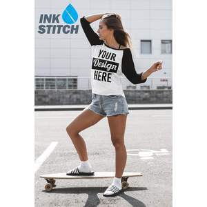 Camisetas de béisbol de manga 3/4 personalizadas unisex camisetas 2025 Diseña tu propia ropa de Softbol - Product Image 6