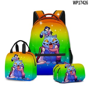 Nouveau produit : Sac à dos scolaire <span class=keywords><strong>K</strong></span>-POP mignon à trois pièces avec trousse et sac à déjeuner pour étudiantes - Product Image 1