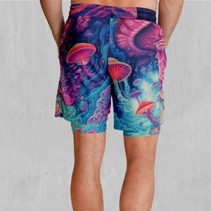 High Quality All Over Sublimation Print Polyester Fitness Workout Men Training Mesh <b>Shorts</b> With Pocket Streetwear Best Seller - Product Image 2