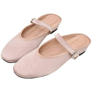 Ann'S Women Mary Jane <b>Flats</b> Nature Polka Dot Round Toe Single Strap Breathable Textile Upper Rubber Outsole All Seasons - Product Image 1