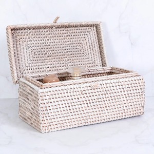 Boîtes de rangement pour la maison, fabricant de boîtes en rotin naturel, fournisseur de paniers à couvercle, paniers tissés, conteneurs en rotin. - Product Image 4