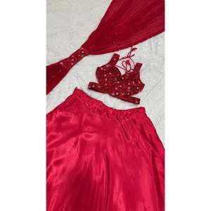 ชุดราตรีออกแบบสวยงาม lehenga choli กับ dupatta สำหรับงานปาร์ตี้ - Product Image 6