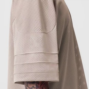 T-shirt Streetwear Homme Coupe Boxy Personnalisable avec Logo, T-shirt Court en Coton Lourd à Motif, Coupe Oversize - Product Image 4