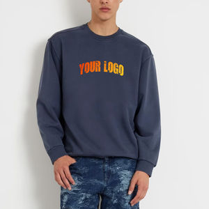 Sweat-shirt homme surdimensionné 100% coton, broderie logo personnalisée, pull respirant, sweat-shirts homme personnalisés - Product Image 1