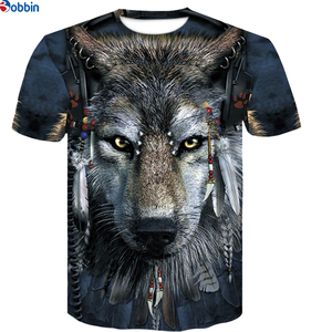 Camiseta Personalizada con Diseño de Águila en 3D para Hombre, Cuello Redondo, Manga Corta, Estilo Urbano, Holgada, para Verano - Product Image 4