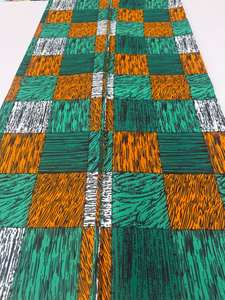 Premium 6 yardas Golden Grand Wax tela de algodón estampados africanos con oro Real holandés Ankara Pagne nueva llegada Kinshasa - Product Image 2