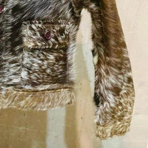 Chaqueta de Cuero Auténtico de Piel de Vaca, Estilo Camionero, Hecha a Medida, Resistente al Viento, para Invierno, con Pelo de Vaca - Product Image 5