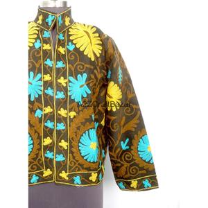 Handmade Classy Embroidered Vintage Cotrise <b>Jacket</b> Women Eco-Friendly Quick Dry Breathable Cotton Lining Full Winter Summer - Product Image 6