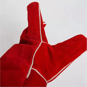 New Trending Welder Work <b>Gloves</b> High Quality Cowhide Leather Molten Metal Splash Test <b>Type</b> B Long Cuff Full Finger Welding <b>Glove</b> - Product Image 5