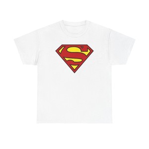 Camiseta de Manga Corta para Hombre con Logotipo de Superman, Corte Regular, Algodón Jersey, Cuello Redondo, Estilo Casual, Diseño con Estampado Frontal - Product Image 3